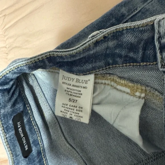 Judy blue retro wide leg fit jeans - Picture 4 of 5